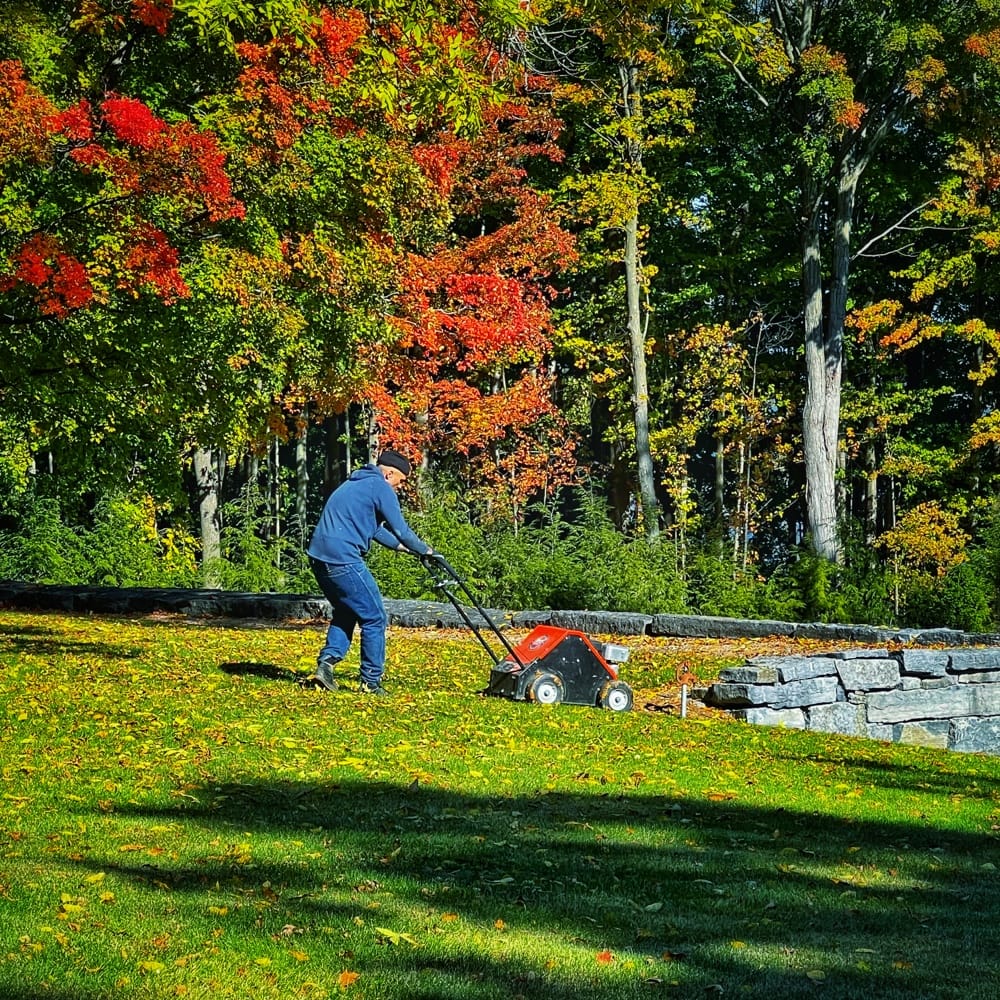 Autumn Aeration: Tony Foster preparing lawns for a healthy 2023 growing season (Source: R.P. Murphy)