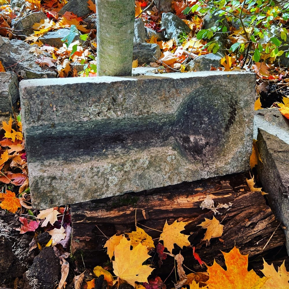 Stone Splash Block (Photo: R.P. Murphy)
