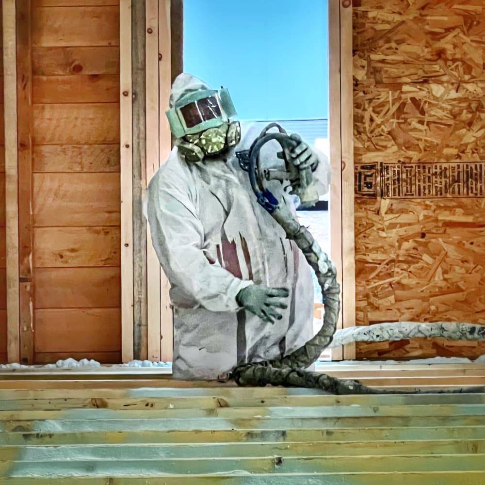 Icehouse Insulation Installation Begins (Photo: R.P. Murphy)
