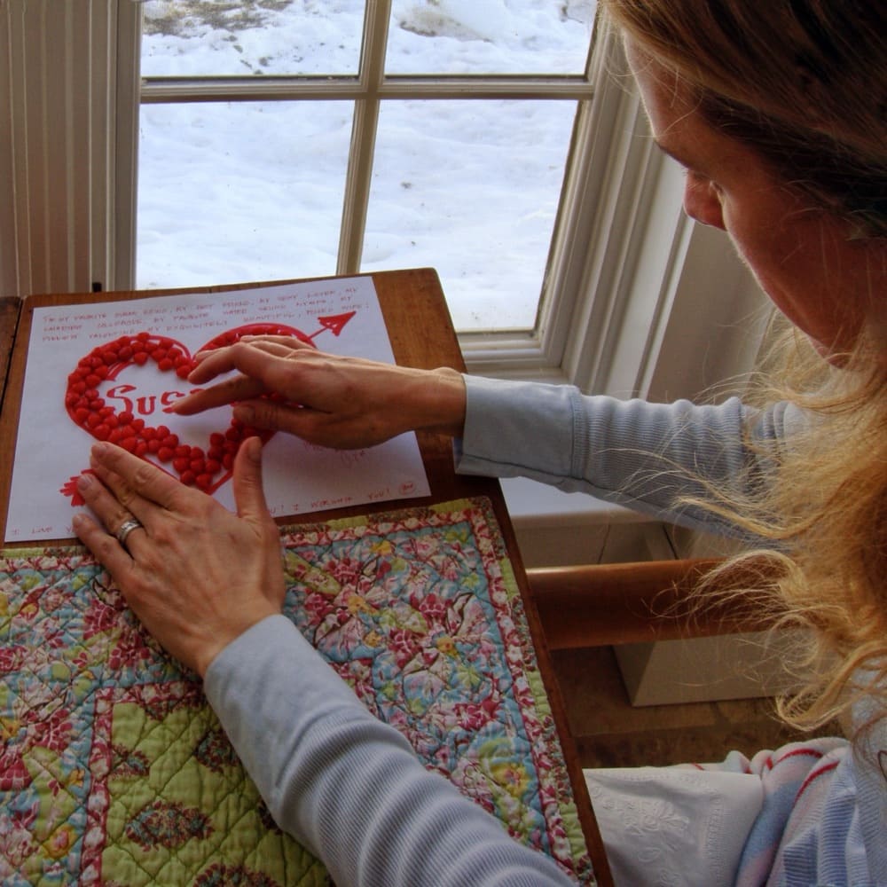 Susan Redesigning My Valentine, February 14, 2009 (Photo: Geo Davis)