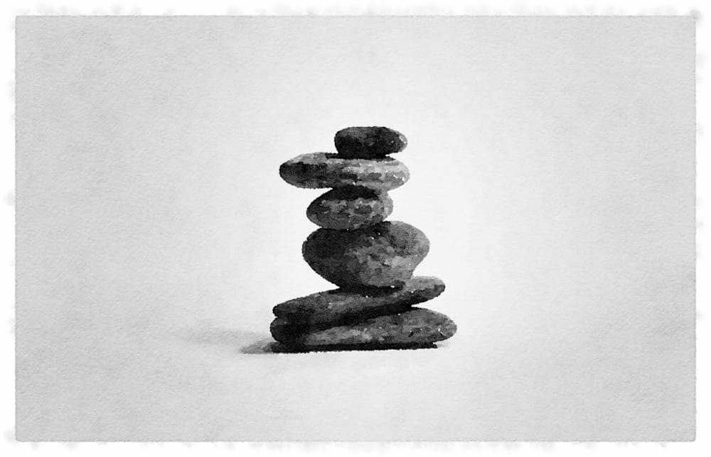 Of Cairns & Braided Conversations (Source: Unsplash+Waterlogue)