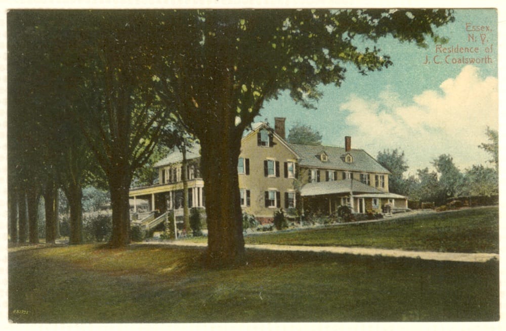 J. C. Coatsworth Residence circa 1907 (Source: Vintage Postcard via George McNulty)