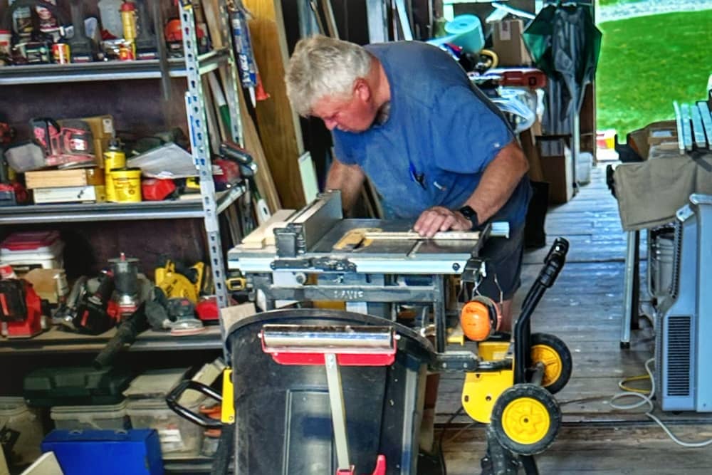 Peter Fabricating Drawers and Doors (Photo: Geo Davis)