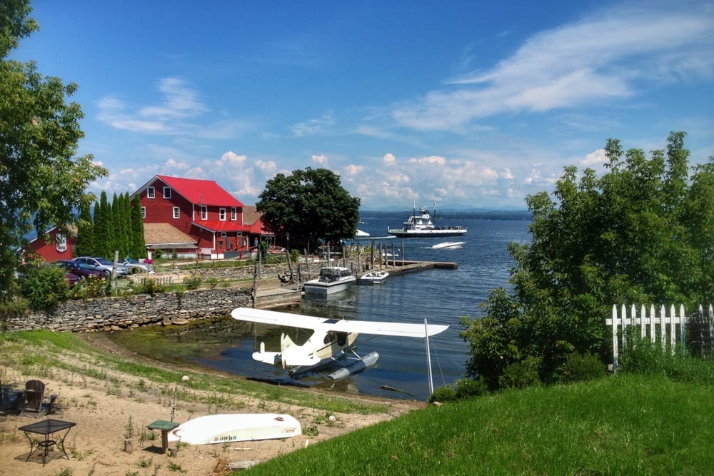 Seaplane at Old Dock Restaurant, Essex, NY, 2012 (Photo: Geo Davis)