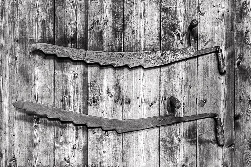 Antique Hay/Ice Knives (Photo: Geo Davis)