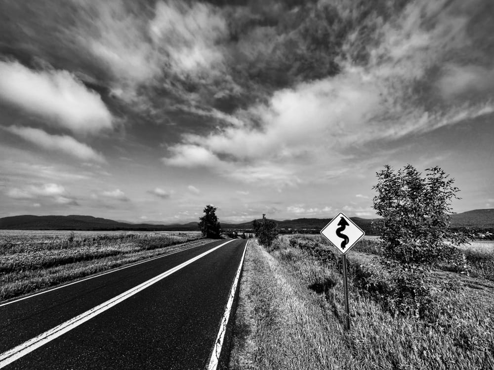 On the Verge: NYS Route 22, Whallonsburg (Photo: Geo Davis)