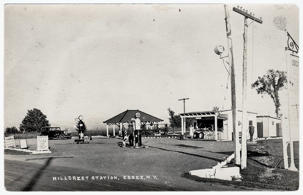 Hillcrest Station in Essex, NY (Source: Vintage Postcard)