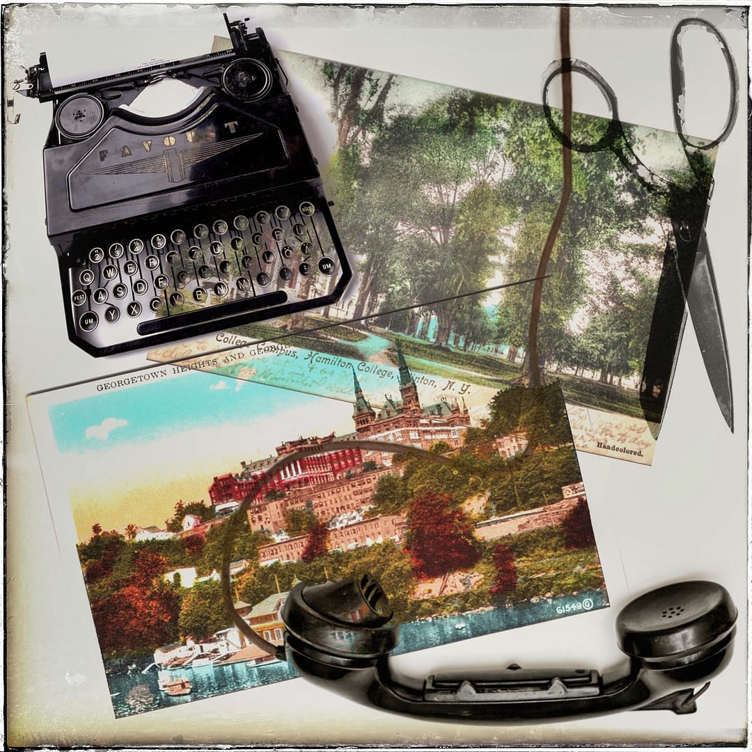 College, Collage, Kismet (Source: Vintage Postcards, Unsplash)