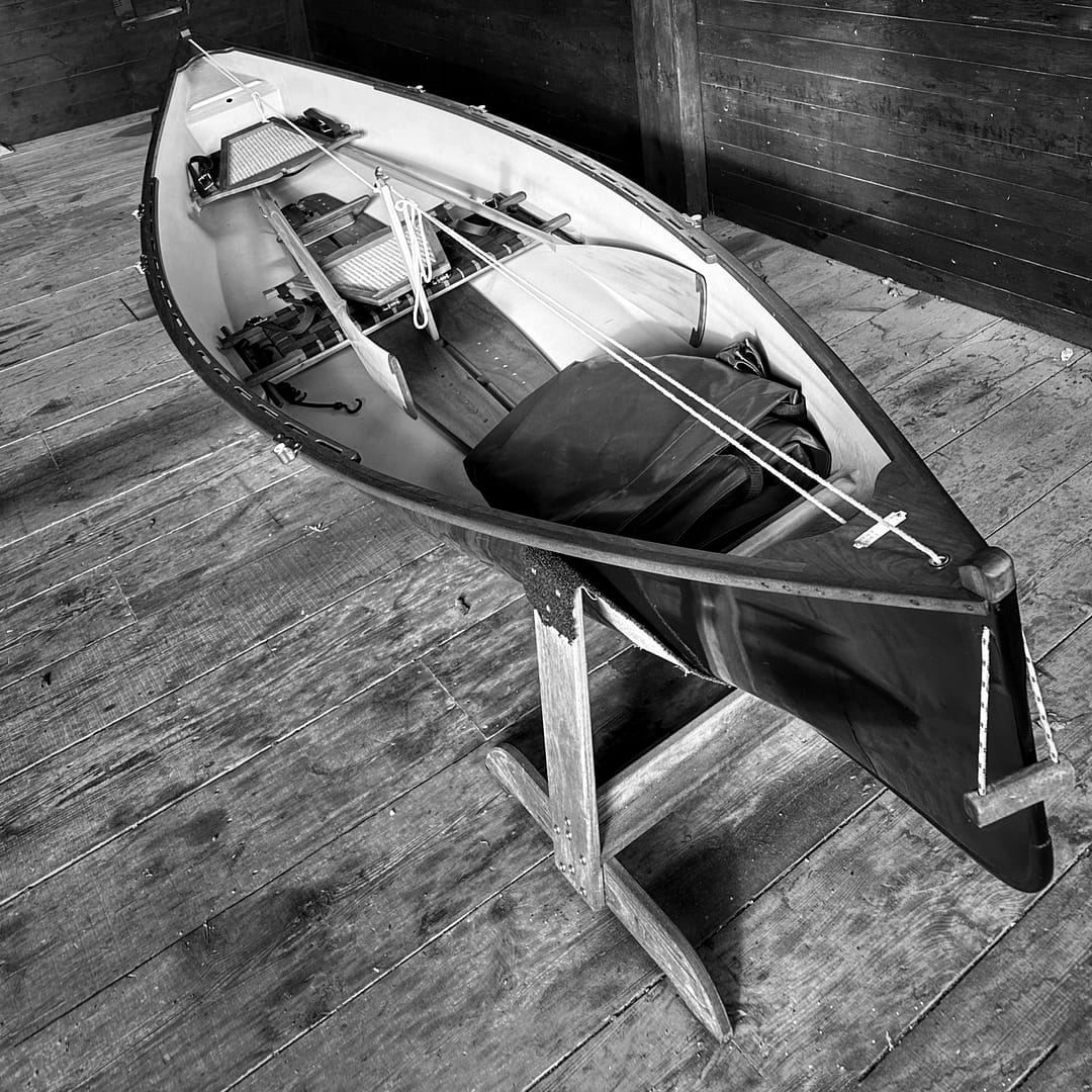 Vermont Dory, winterized and ready to launch! (Photo: Geo Davis)