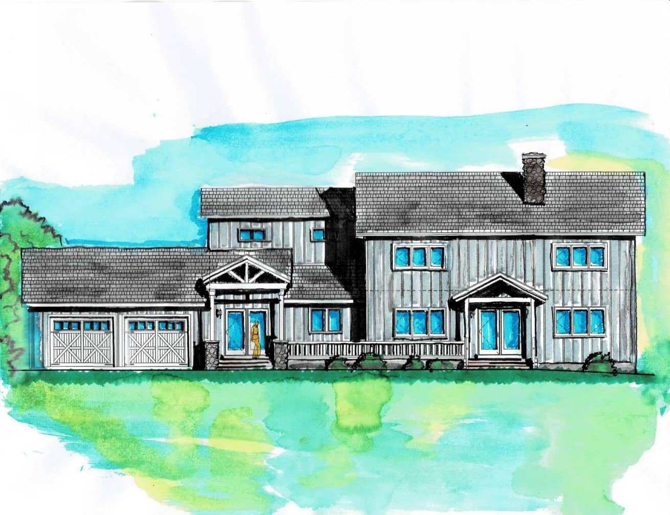 ADK Oasis Lakeside West Facade (Source: Tiho Dimitrov, dimitrovdesignstudio.com)