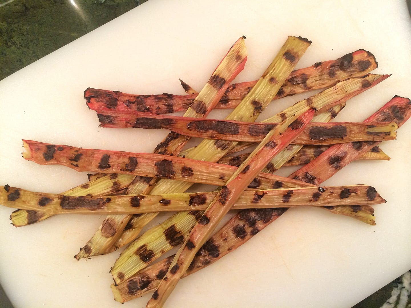 Grilled Rhubarb (Photo: Geo Davis)