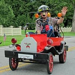 Shriner, 4th of July parade, Essex, NY 2013