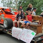 Valley View Firewood Float, 4th of July parade, Essex, NY 2013