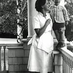 Phil Keuhlen with Jean (staff) at the Sherwood Inn, August 1951 (Source: Phil Keuhlen)
