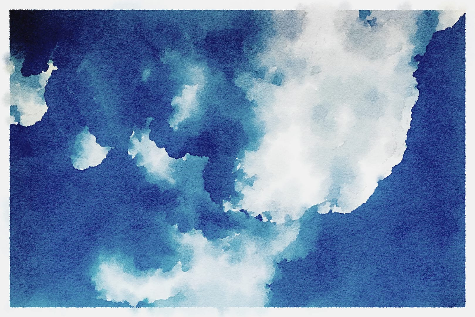 Cloudbursts & Gully Washers (Source: Unsplash + Snapseed + Waterlogue)