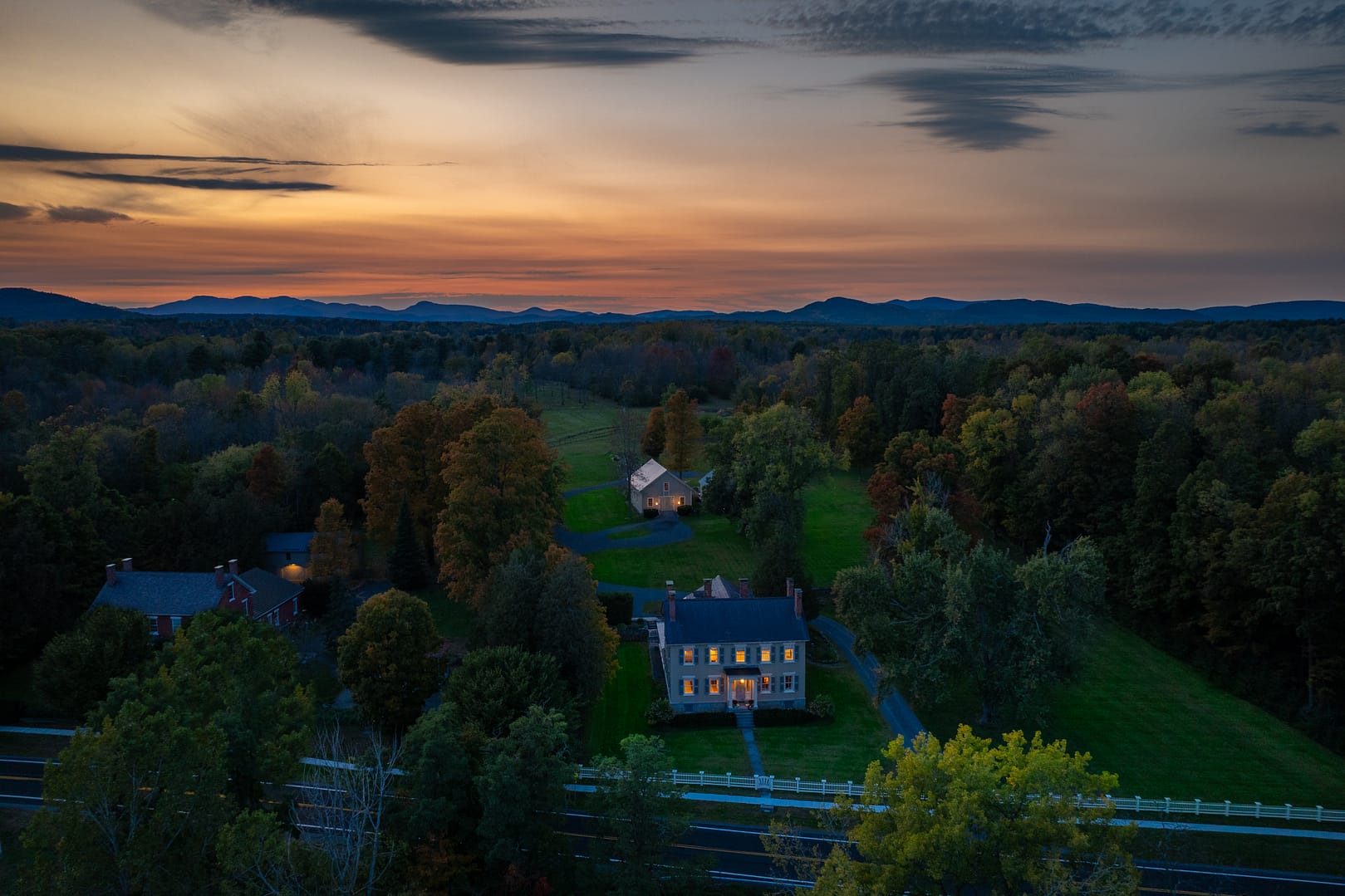 Golden Hour at Rosslyn, October 11, 2024 (Photo: Ed Huber of Splitrock Productions for Adirondack Premier Properties)