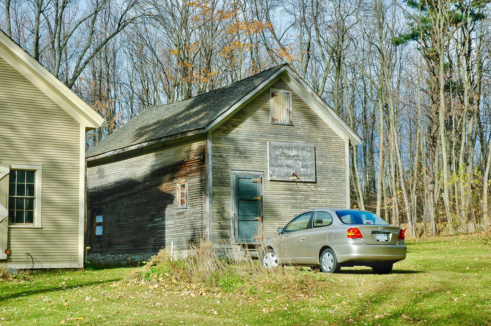Ice House, East Side: Photograph taken by Jason McNulty on November 8, 2004 and sent to George and Susan on July 6, 2010 following his first return visit to Rosslyn, the home where he grew up, since his parents sold the property to us.