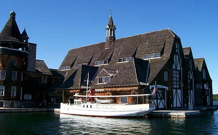Kestrel at Boldt's Boathouse, Wellesey Island (Credit: Greater Adirondack Ghost and Tour Company)
