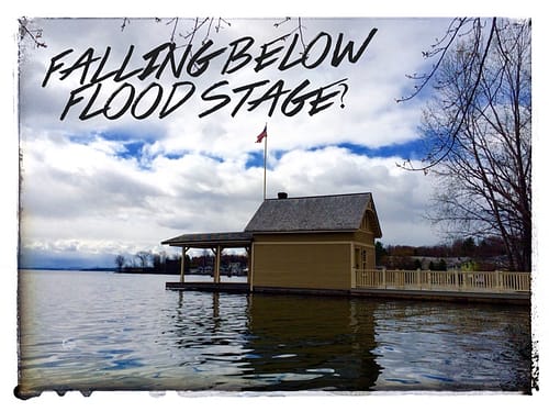 Is the Lake Champlain water level falling below flood stage? Is the Lake Champlain water level falling below flood stage?