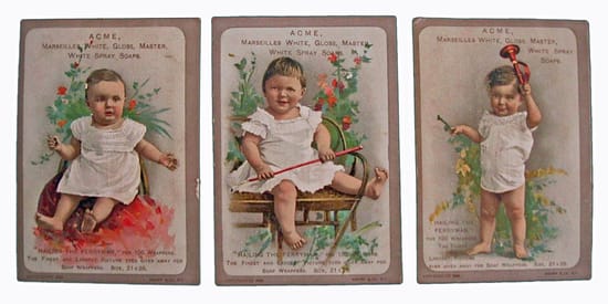 ACME, Marseilles White Spray Soaps, sold by Essex merchant Geo D. Anson. ACME, Marseilles White Spray Soaps, sold by Essex merchant Geo D. Anson.