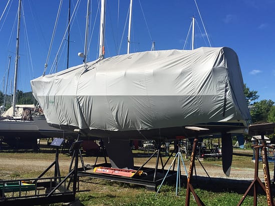 Waterfront Winterization 2016: Errant is on the hard at a nearby Shipyard. Waterfront Winterization 2016: Errant is on the hard at a nearby Shipyard.