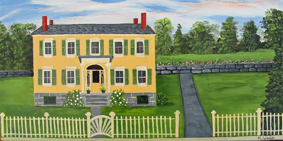 Rosslyn, Essex on Lake Champlain (Painted by Mary Wade)