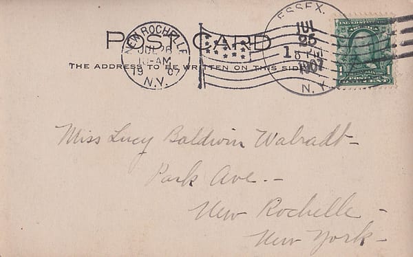 Back of Rosslyn Boathouse Postcard Back of Rosslyn Boathouse Postcard