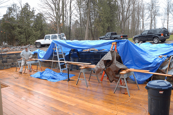 Doug's Decking Tent, December 10 2008 (Source: Geo Davis) Doug's Decking Tent, December 10 2008 (Source: Geo Davis)