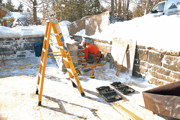 Installing Garapa Stairs on December 22, 2008 (Source: Geo Davis) Installing Garapa Stairs on December 22, 2008 (Source: Geo Davis)