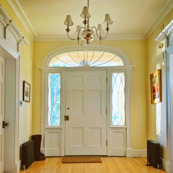 Morning Light, Front Hallway, July 8, 2019 (Source: Geo Davis)
