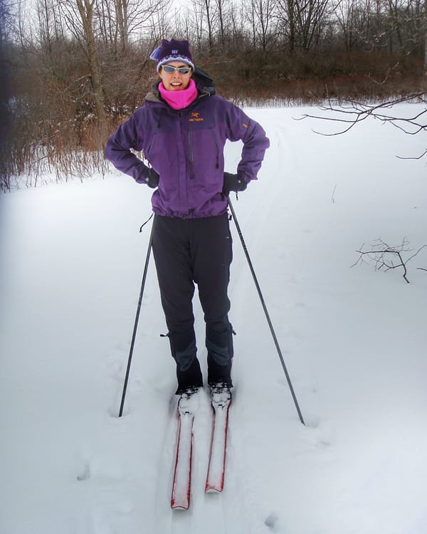 Susan’s X-Country Ski Outing on January 22, 2009 (Photo: Geo Davis)