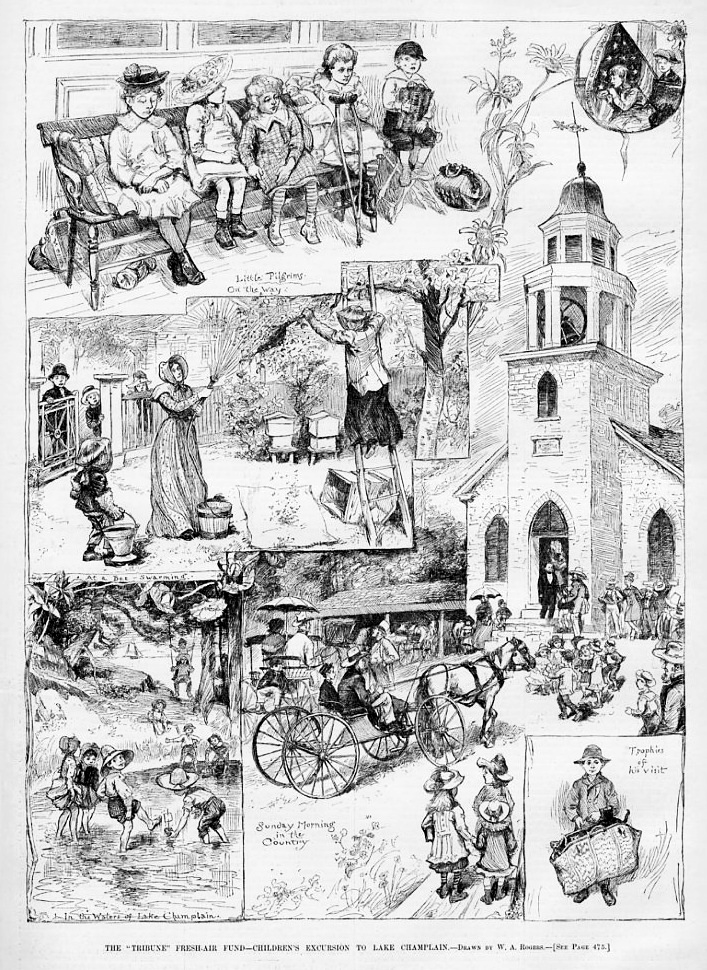 Children’s Excursion to Lake Champlain (Source: Harper’s Weekly, July 1882)