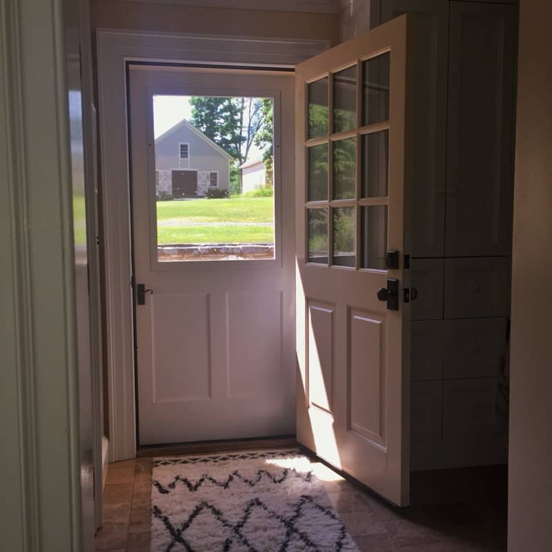 One of Kevin Boyle's new storm + screen doors.